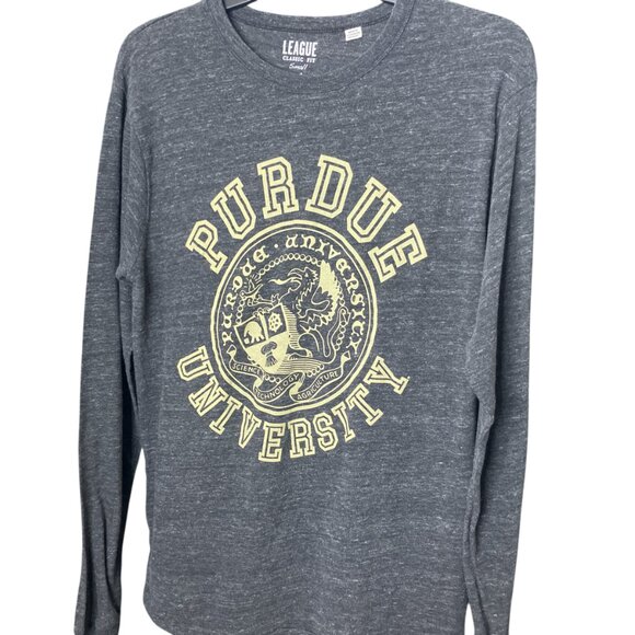 League Collegiate Wear Men's Small Purdue University Crest Seal Long Sleeve Tee - Picture 2 of 4